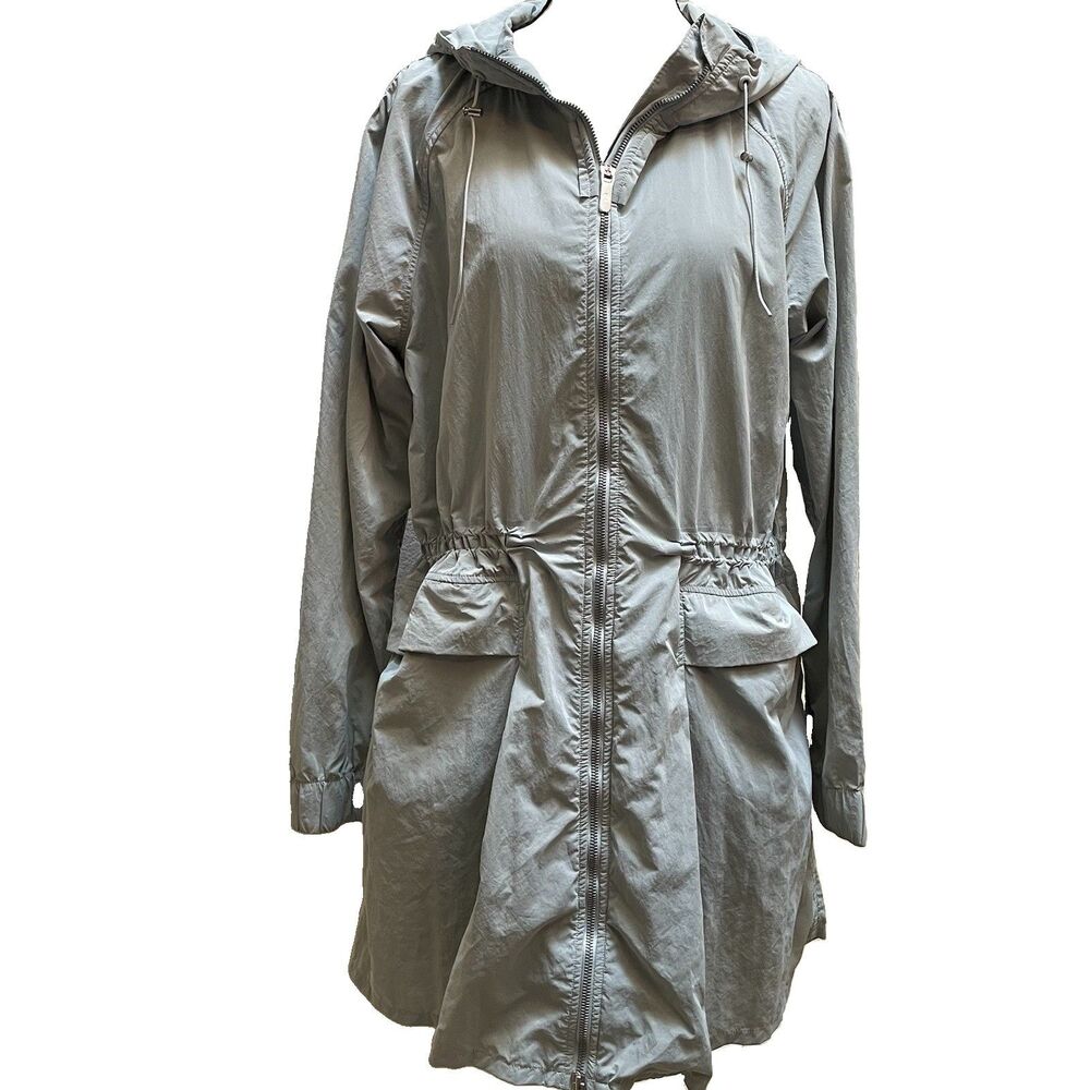 Lululemon Pack & Glyde Hooded Long Jacket Gray Size 8 Packable Travel Gorpcore